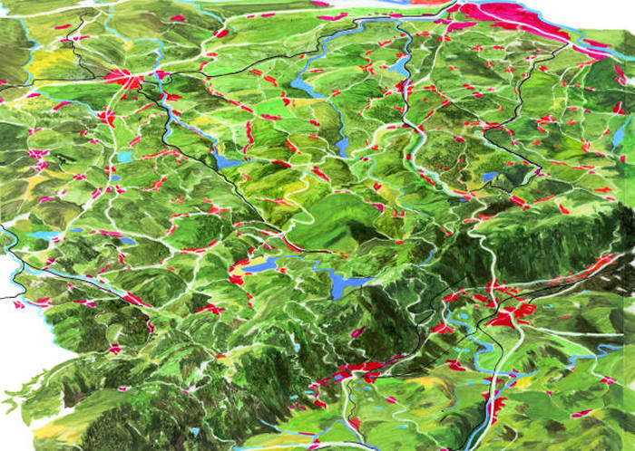 Panoramakarte vom Osterzgebirge